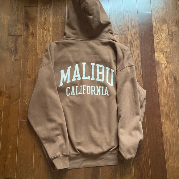 Brown brandy Melville zip up - Picture 2 of 3